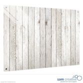 Glastavle Ambience wooden fence 45x60 cm