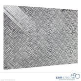 Glastavle Ambience serie treadplate 90x120 cm
