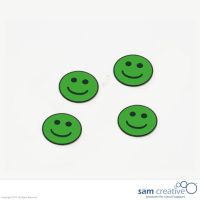 Magnetisk smiley symbol :-) 30 mm i grøn, 25 stk