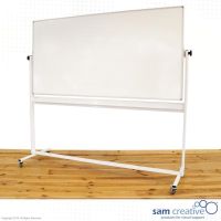 Vendbar whiteboard Pro serie på hjul 100x150 cm