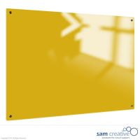 Glastavle Solid Magnetisk Gul 60x90 cm